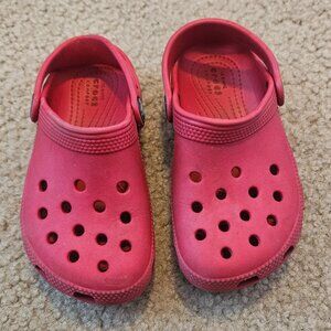 Red crocs toddler 10c